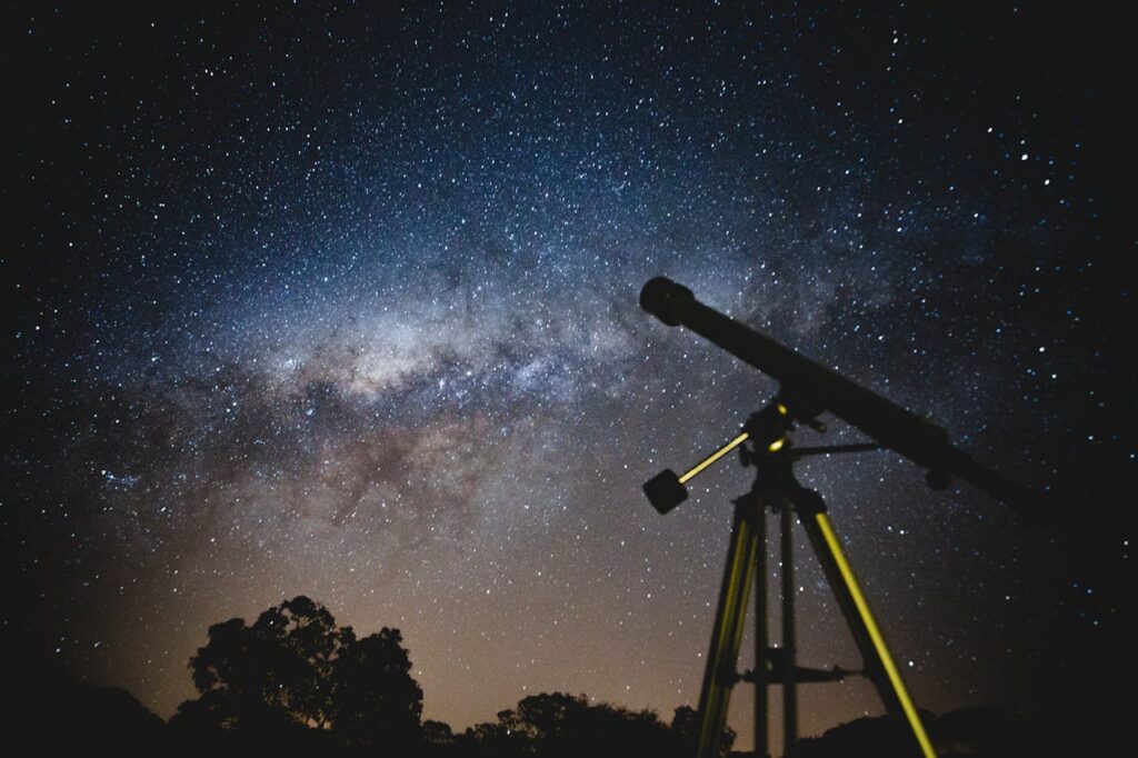Observar estrellas con telescopio